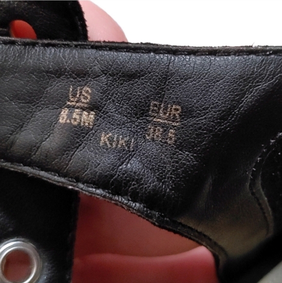 Circus Sam Edelman Black Studded Kiki Faux Suede Block Heels Women's Size 8.5 - Picture 9 of 10